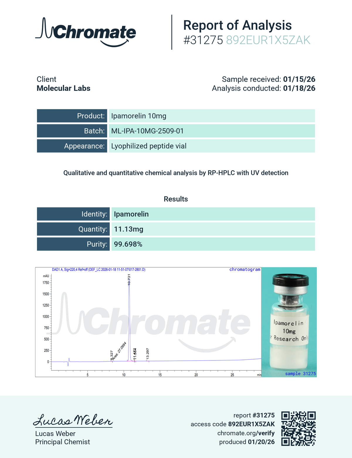 Ipamorelin 10mg