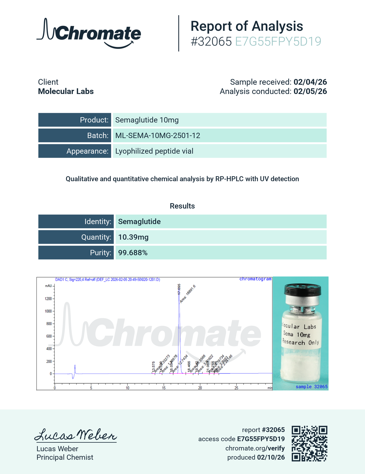 Sema 10mg kits (10 vials) GLP 1